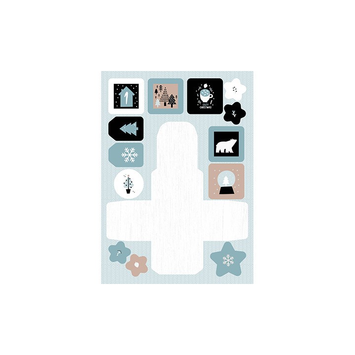 (SL-ES-DCB29)Studio Light SL Paper pad Advent calendar Scandinavian Christmas Essentials nr.29