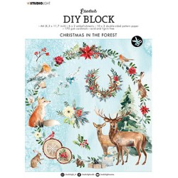 (SL-ES-DCB32)Studio Light SL Paper pad Christmas in the forest Essentials nr.32