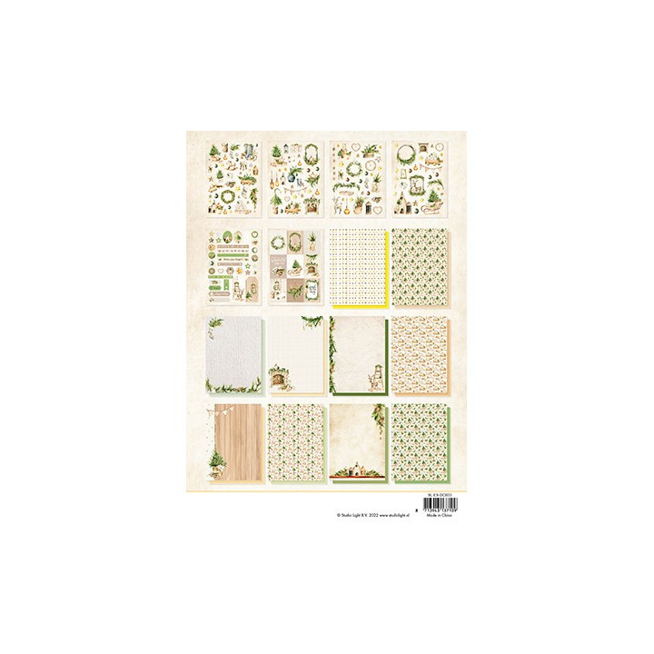 (SL-ES-DCB33)Studio Light SL Paper pad Natural Christmas Essentials nr.33