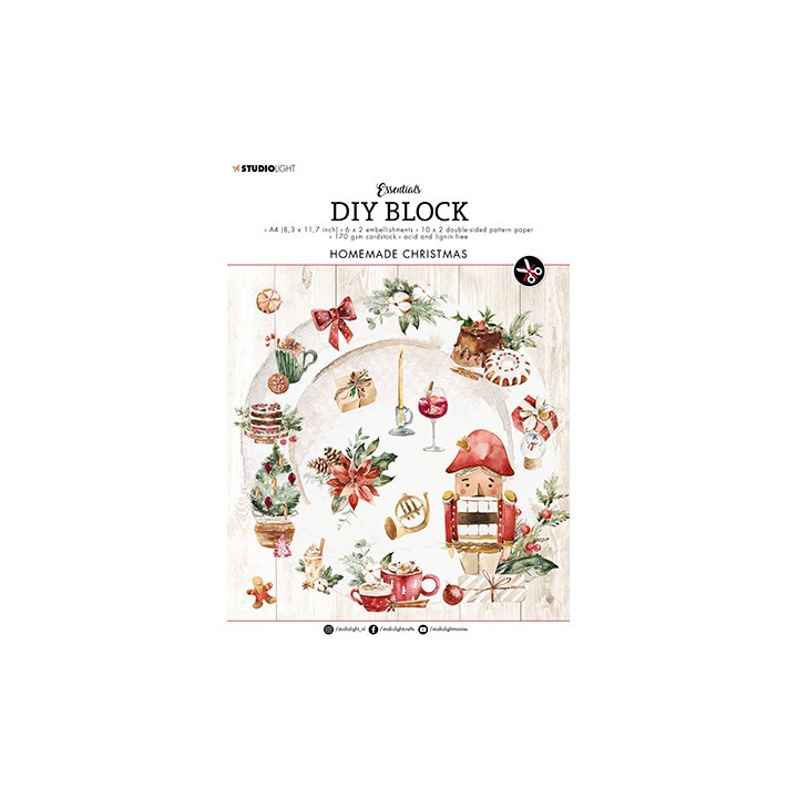 (SL-ES-DCB34)Studio Light SL Paper pad Homemade Christmas Essentials nr.34