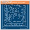 (GRO-CH-42044-03)Groovi Plate A5 LINDA WILLIAMS' MISTLETOE SWIRLS - CHRISTMAS TREASURES