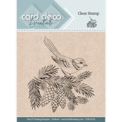 (CDECS126)Card Deco Essentials Clear Stamps - Winter Bird
