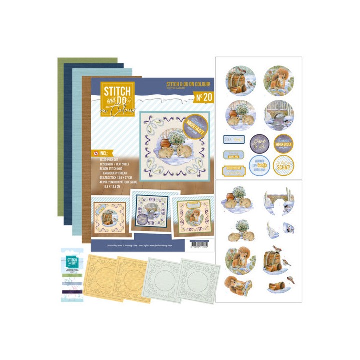 (STDOOC10020)Stitch and Do on Colour 020 - Jeanine's Art - Winter Garden