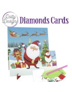 (DDDC1131)Dotty Designs Diamond Easel Card 131 - Santa
