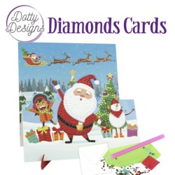 (DDDC1131)Dotty Designs Diamond Easel Card 131 - Santa