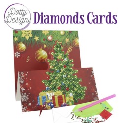 (DDDC1132)Dotty Designs Diamond Easel Card 132 - Christmas Tree
