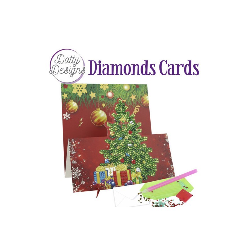 (DDDC1132)Dotty Designs Diamond Easel Card 132 - Christmas Tree