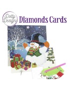 (DDDC1133)Dotty Designs Diamond Easel Card 133 - Snowman