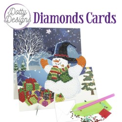 (DDDC1133)Dotty Designs Diamond Easel Card 133 - Snowman