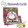 (DDDC1136)Dotty Designs Diamond Easel Card 136 - Santa with two Deer