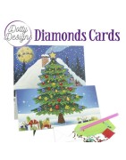(DDDC1138)Dotty Designs Diamond Easel Card 138 - Decorated Christmas Tree