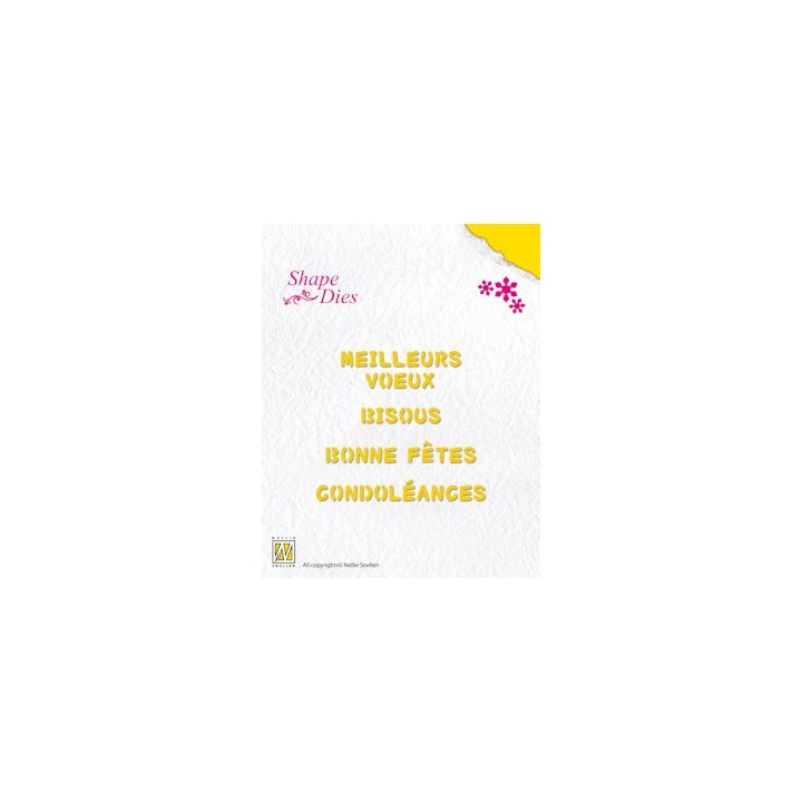 (SD029)Nellie's Shape Dies french texts 1