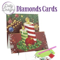 (DDDC1141)Dotty Designs Diamond Easel Card 141 - Candles