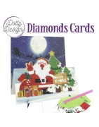 (DDDC1145)Dotty Designs Diamond Easel Card 145 - Merry X-mas