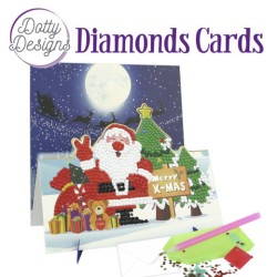 (DDDC1145)Dotty Designs Diamond Easel Card 145 - Merry X-mas