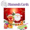 (DDDC1146)Dotty Designs Diamond Easel Card 146 - Santa with Deer