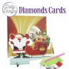 (DDDC1147)Dotty Designs Diamond Easel Card 147 - Santa with Sleigh
