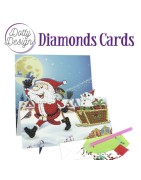 (DDDC1149)Dotty Designs Diamond Easel Card 149 - Hi Santa