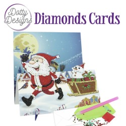 (DDDC1149)Dotty Designs Diamond Easel Card 149 - Hi Santa