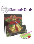 (DDDC1150)Dotty Designs Diamond Easel Card 150 - Christmas Bells