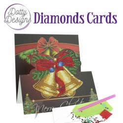 (DDDC1150)Dotty Designs Diamond Easel Card 150 - Christmas Bells