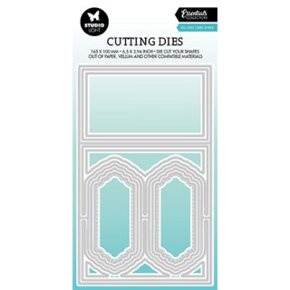 (SL-ES-CD448)Studio Light SL Cutting Die Zig-zag card shape Essentials nr.448