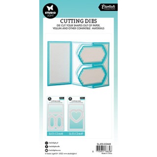(SL-ES-CD448)Studio Light SL Cutting Die Zig-zag card shape Essentials nr.448