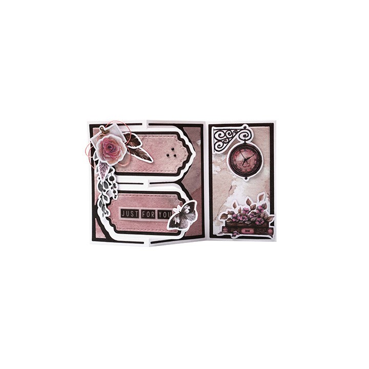 (SL-ES-CD448)Studio Light SL Cutting Die Zig-zag card shape Essentials nr.448