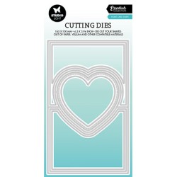 (SL-ES-CD449)Studio Light SL Cutting Die Heart card shape Essentials nr.449