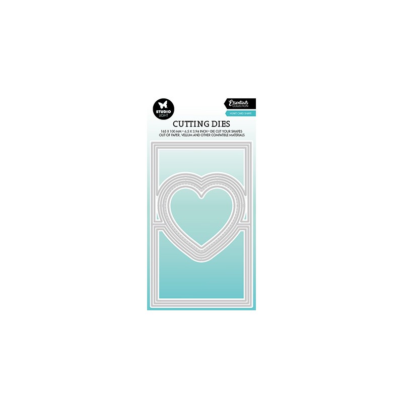 (SL-ES-CD449)Studio Light SL Cutting Die Heart card shape Essentials nr.449