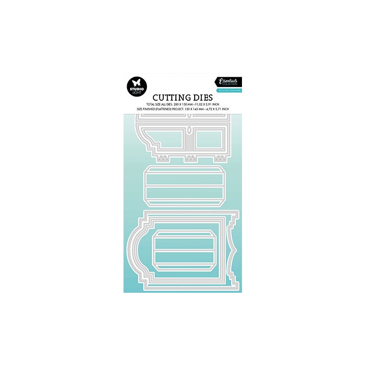 (SL-ES-CD455)Studio Light SL Cutting Die 3D Closet card shape Essentials nr.455