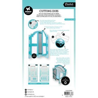 (SL-ES-CD455)Studio Light SL Cutting Die 3D Closet card shape Essentials nr.455