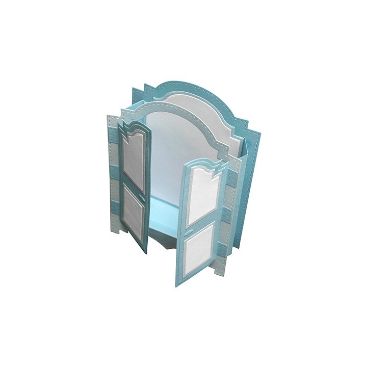 (SL-ES-CD455)Studio Light SL Cutting Die 3D Closet card shape Essentials nr.455