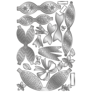 (GEM-MD-ELE-FEBOW)Gemini Festive Create-A-Bow Elements Dies