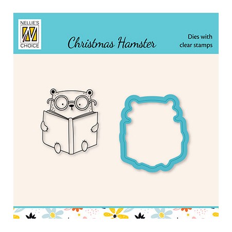 (HDCS039)Snellen Design Clearstamp +dies  - Xmas hamster serie Christmas stories