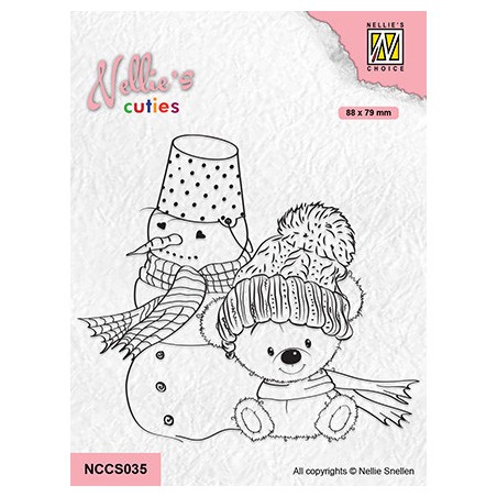 (NCCS035)Nellie`s Choice Clearstamp - Christmas Winterfriends