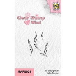 (MAFS024)Nellie's Choice Clear stamps Willow branch