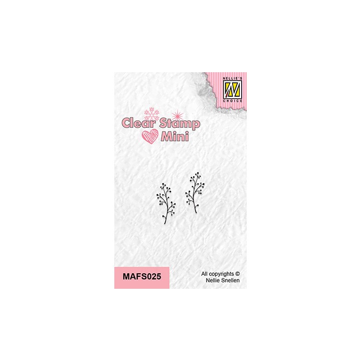 (MAFS025)Nellie's Choice Clear stamps Berrie branch