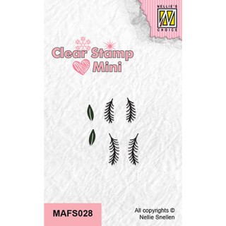 (MAFS028)Nellie's Choice Clear stamps Pine branches