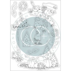 (CCSTMP084)Craft Consortium Happy Harvest Clear Stamps Sunflower