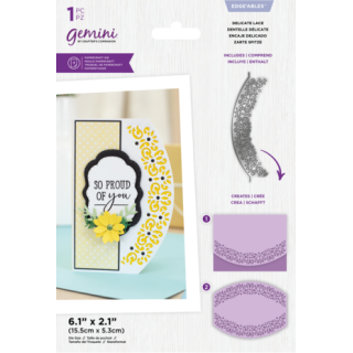 (GEM-MD-EDG-DELA)Gemini Ellipse Delicate Lace Edge'ables Dies