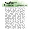 (C-149)Picket Fence Studios Holiday Holly 4x4 Inch Clear Stamps