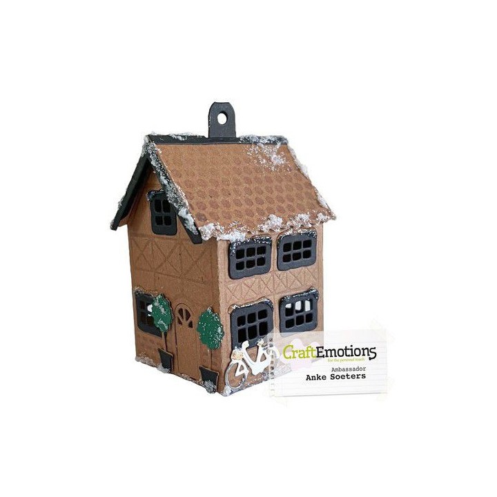 (115633/1533)CraftEmotion Impress stamp Die - Christmas village house 3