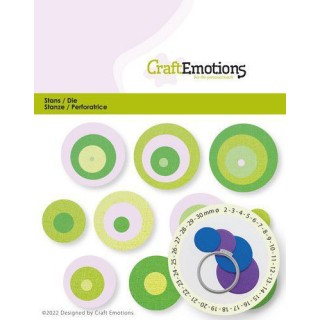 (115633/1401)CraftEmotions Die - basic circles Card 11x9cm - 3mm - 30mm