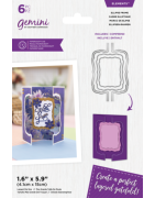 (GEM-MD-ELE-ELFR)Gemini Layered Edge Gatefold Elipse Frame Elements Dies