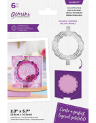 (GEM-MD-ELE-SCIR)Gemini Layered Edge Gatefold Scalloped Circle Elements Dies