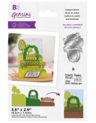 (GEM-STD-ZZ3D-GD)Gemini Zig Zag Scene Builder Stamp & Die Garden Dreams