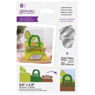 (GEM-STD-ZZ3D-GD)Gemini Zig Zag Scene Builder Stamp & Die Garden Dreams