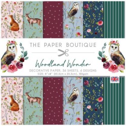 (PB1876)The Paper Boutique Woodland Wonder 8x8 Inch Decorative Papers
