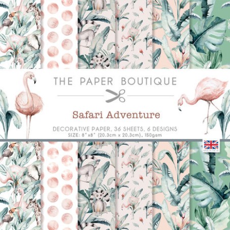 (PB1950)The Paper Boutique Safari Adventure 8x8 Inch Decorative Papers